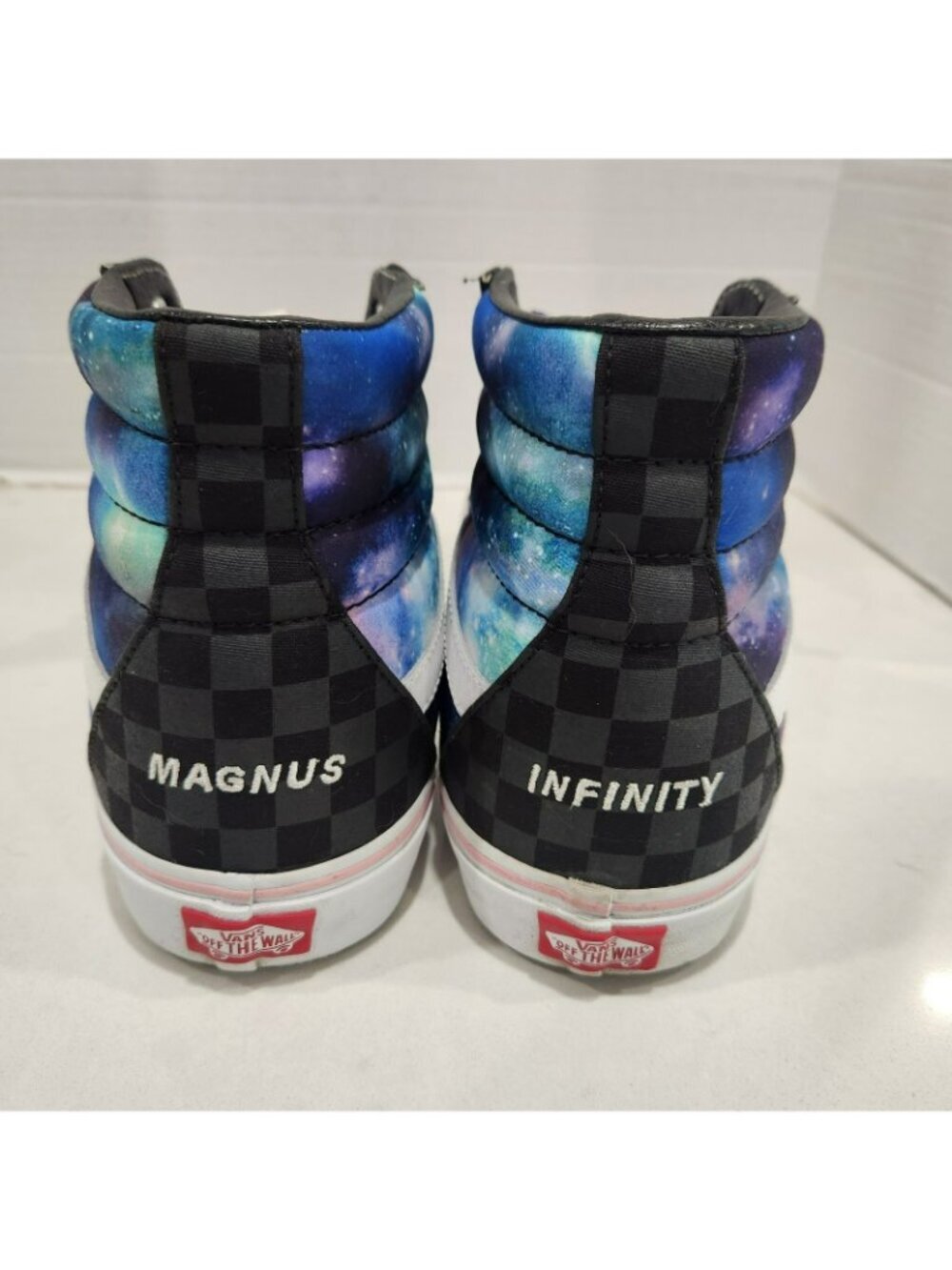 Vans SK8-Hi Classic High Top Sneakers Black Pink Canvas Men's 14 Magnus Infinity - Picture 3 of 9